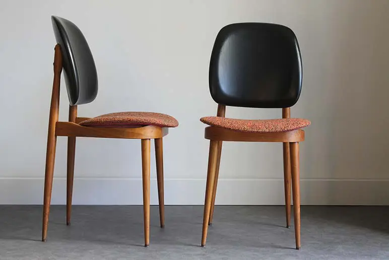 4 CHAISES BAUMANN MODELE PEGASE 6